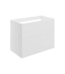 Stanwell 790mm Wall Hung 2 Drawer Basin Unit (No Top) - Matt White