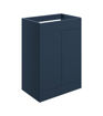 Stanwell 590mm Floor Standing 2 Door Basin Unit (No Top) - Matt Deep Blue
