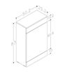 Stanwell 500mm WC Unit - Matt Latte