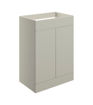 Stanwell 590mm Floor Standing 2 Door Basin Unit (No Top) - Matt Latte