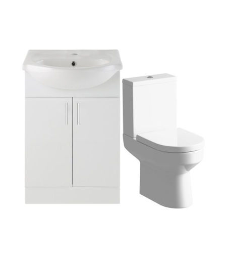 Vivian 550mm Vanity & C/C Toilet Pack
