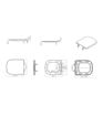 Nightingale Square Soft Close Toilet Seat - White