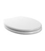 Kingfisher Soft Close Toilet Seat - Satin White Wood Effect
