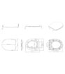 Queensway Soft Close Toilet Seat - White
