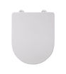 Lilac Slim Soft Close Toilet Seat - White
