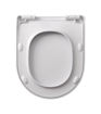 Lilac Slim Soft Close Toilet Seat - White