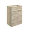 Avon 590mm Floor Standing 2 Door Basin Unit (No Top) - Oak