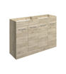 Avon 1180mm Floor Standing 2 Door Basin Unit Run (No Top) - Oak