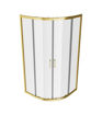Rixon 800mm 2 Door Quadrant - Brushed Brass