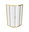 Rixon 900mm 2 Door Quadrant - Brushed Brass