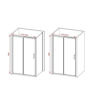 Rixon 1200mm Sliding Door - Brushed Brass
