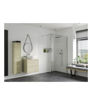 Coniston 900mm Wetroom Panel & Support Bar - Chrome