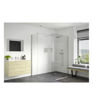Coniston 760mm Wetroom Side Panel & Arm - Chrome