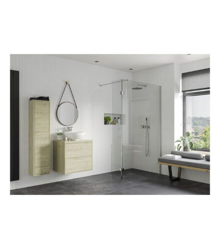 Coniston Optional 300mm Wetroom Splash Panel - Chrome