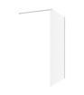 Coniston 900mm Fluted Wetroom Panel & Support Bar - Chrome