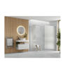 Coniston 800mm Fluted Wetroom Panel & Side Panel Arm - Chrome