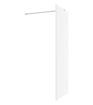 Coniston 800mm Fluted Wetroom Panel & Side Panel Arm - Chrome