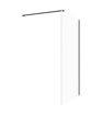 Coniston 500mm Wetroom Side Panel & Arm - Black