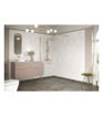 Coniston 700mm Wetroom Panel & Support Bar - Brushed Brass
