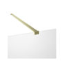 Coniston 500mm Wetroom Side Panel & Arm - Brushed Brass