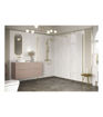 Coniston 800mm Wetroom Side Panel & Arm - Brushed Brass