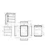 Wakefield 500mm 1 Door LED Mirrored Cabinet