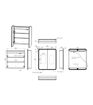 Wakefield 600mm 2 Door LED Mirrored Cabinet