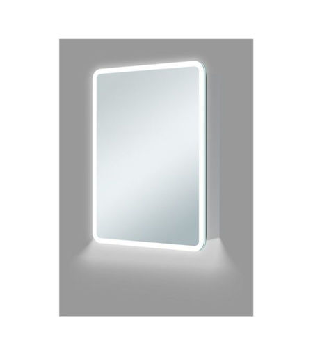 Wakefield 500mm 1 Door LED Mirrored Cabinet