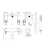 Devonshire Bath/Shower Mixer - Chrome