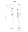 Devonshire Floor Standing Bath/Shower Mixer - Chrome
