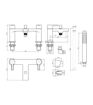 Devonshire Bath/Shower Mixer - Matt Black