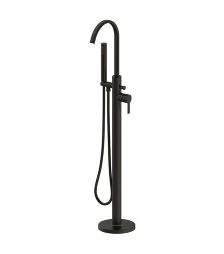 Devonshire Floor Standing Bath/Shower Mixer - Matt Black