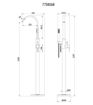 Devonshire Floor Standing Bath/Shower Mixer - Brushed Brass