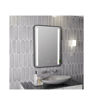 Freeman 500x700mm Rounded Front-Lit LED Mirror - Black