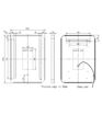 Freeman 500x700mm Rounded Front-Lit LED Mirror - Black