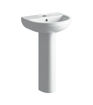 Larchwood 4-Piece Ceramics Suite SetClose Coupled- PAN-CISTERN-S/C SEATBasin- 1thPedestal