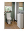 Avon 410mm F/S Basin Unit & C/C Toilet Pack - White Gloss
