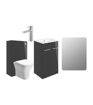 Avon 510mm F/S Furniture Pack - Anthracite Gloss w/Chrome Finishes