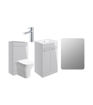 Avon 510mm F/S Furniture Pack - Grey Gloss w/Chrome Finishes