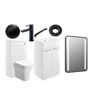 Avon 510mm F/S Furniture Pack - White Gloss w/Black Finishes