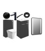 Avon 510mm F/S Furniture Pack - Anthracite Gloss w/Black Finishes