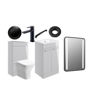 Avon 510mm F/S Furniture Pack - Grey Gloss w/Black Finishes