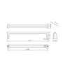 175mm Sleek Handle - Chrome