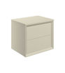 Nettlebush 610mm Wall Hung 2 Drawer Basin Unit & Top - Matt Cotton