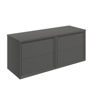 Nettlebush 1210mm Wall Hung 4 Drawer Basin Unit Run & Top - Matt Clay