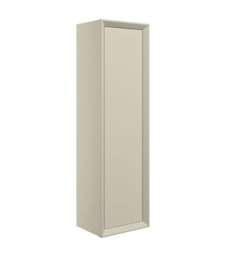 Nettlebush 345mm Wall Hung 1 Door Tall Unit - Matt Cotton