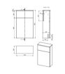 Nettlebush 503mm Floor Standing WC Unit - Matt Clay