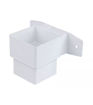 Wavin Osma SquareLine 4T824W Stand Off Pipe Connector & Bracket White