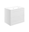 Fairway 615mm Wall Hung 2 Drawer Basin Unit & Basin - Matt White