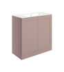 Fairway 815mm Floor Standing 2 Door Basin Unit & Basin - Matt Peony
